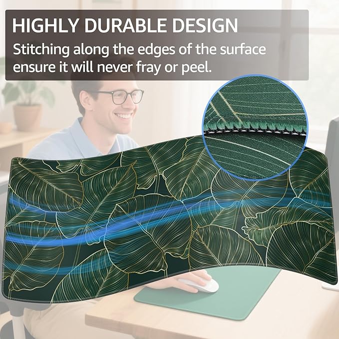 KTRIO Large Gaming Mouse Pad Desk Mat, Superior Micro-Weave Cloth, Non-Slip - Image 3