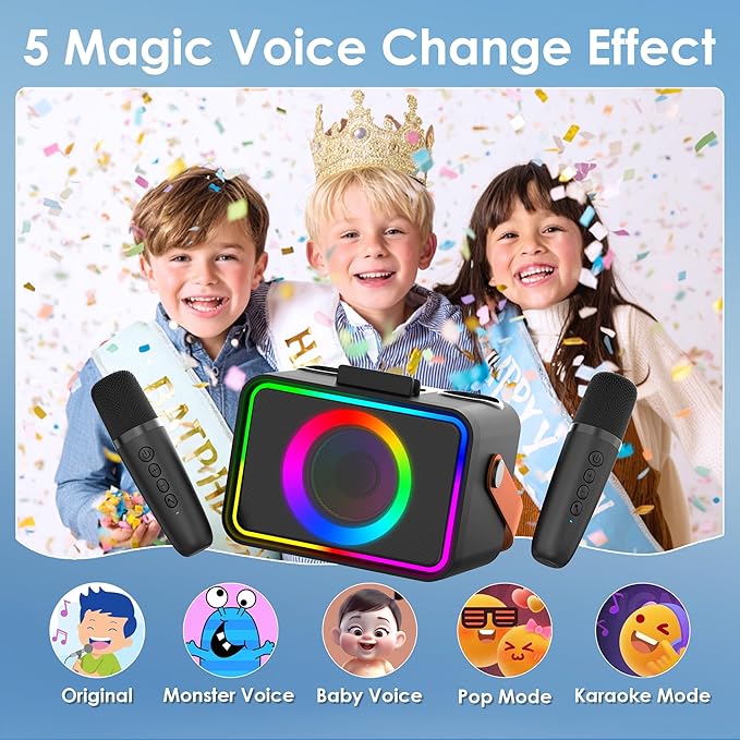 Karaoke Machine, Portable Bluetooth Speaker - Image 3