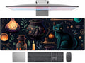 Anime Blue Cat Kawaii Cats Mouse Pad, XL Large Extended Gaming Desk Pad by TENG+DA+QING