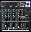 Dj Mixers 8 Channel Audio Mixer Sound Board by jindaaudio