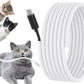 Cord Protectors from Pets No Chew, 1/4 inch 10ft Wire Protector Cord Covers by Wengus