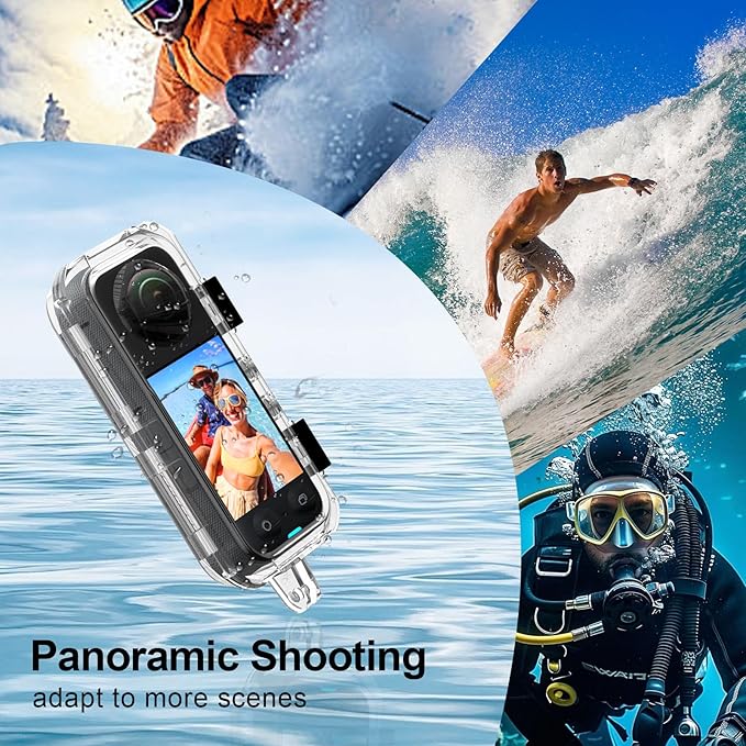 Hualele Waterproof Invisible Dive Case 50m/164ft Underwater Camera Housing - Image 4