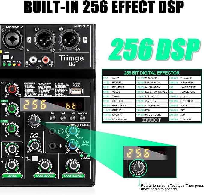 Professional 6-Channel Audio Mixer - Image 5