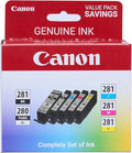 Canon PGI-280XL/CLI-281 5 Color Pack Compatible to TR8520, TS9120 Series by Canon