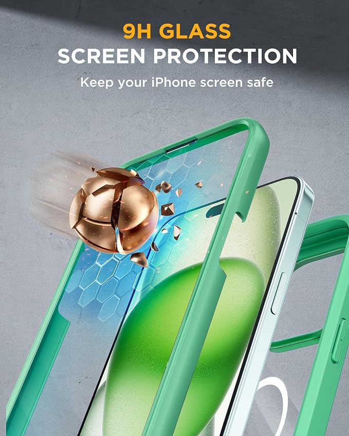 Miracase Magnetic for iPhone 15 Plus Case 6.7'' Full-Body Military Drop Proof - Image 6