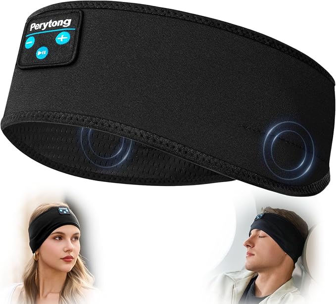 Perytong Sleep Headphones Bluetooth Headband Wireless Headphone Headband by Perytong