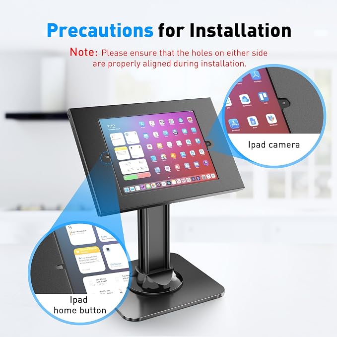 AboveTEK Anti-Theft iPad Kiosk Stand – POS iPad Security Stand & Locking Tablet - Image 7