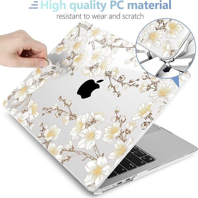 MEEgoodo Case for MacBook Air M4/M3/M2 13.6 inch 2025 2024 2022, Fit Model - Image 4
