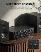 Donner Bluetooth 5.0 Stereo Audio Amplifier Receiver, 4 Channel 440W Peak Power - Image 4