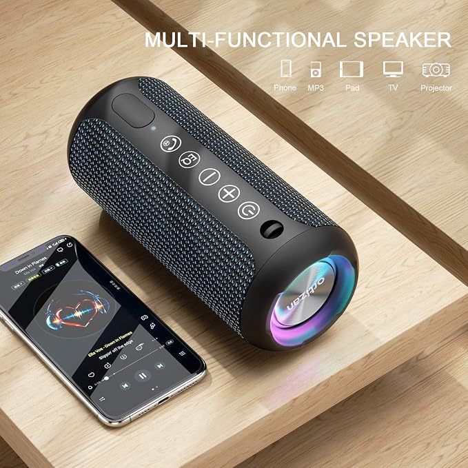 Ortizan Portable Bluetooth Speakers, IPX7 Waterproof Wireless Speaker - Image 5