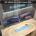 Hensam 31.5 Inch LED Desk Lamp, Double Head Desk Light - Image 3
