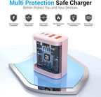 USB C Block 40W, 4 Ports Wall Plug Fast Charging Block, PD+QC Multiport Power - Image 2