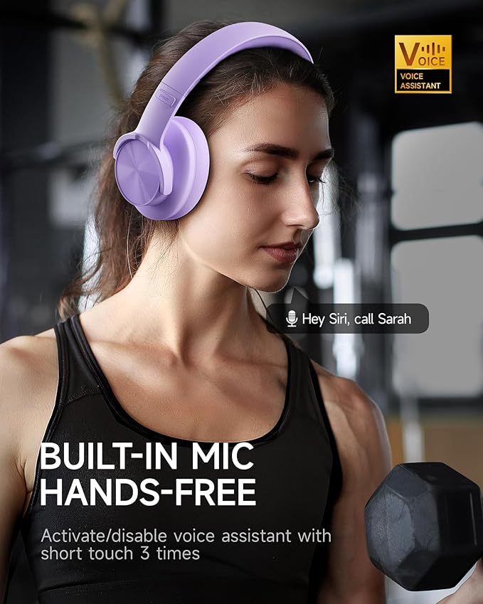 Picun B8 Headphones Wireless Bluetooth, 120H Bluetooth Headphone Over Ear - Image 4