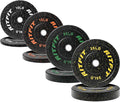 RitFit Bumper Plates, Colored Fleck-Rubber Weight Plates by RITFITLLC