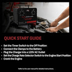Schumacher Electric 6V/12V Time Controlled Battery Charger & Engine Starter - Image 3