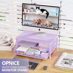 Desk Organizers and Accessories, 2-Tier Computer Monitor Stand Riser - Image 3