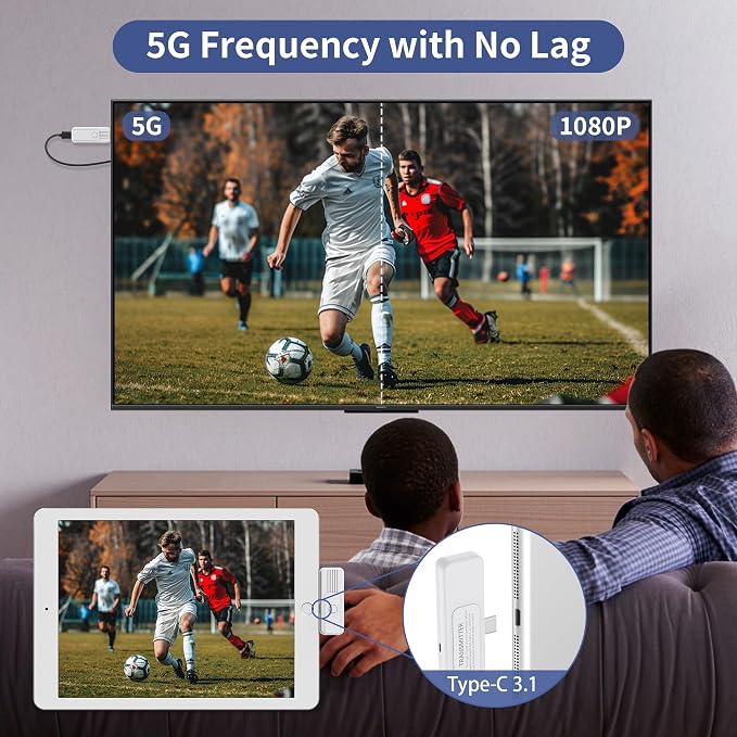Wireless HDMI Transmitter and Receiver, Upgrade Type-C 3.1 Port Wireless Hdmi - Image 4
