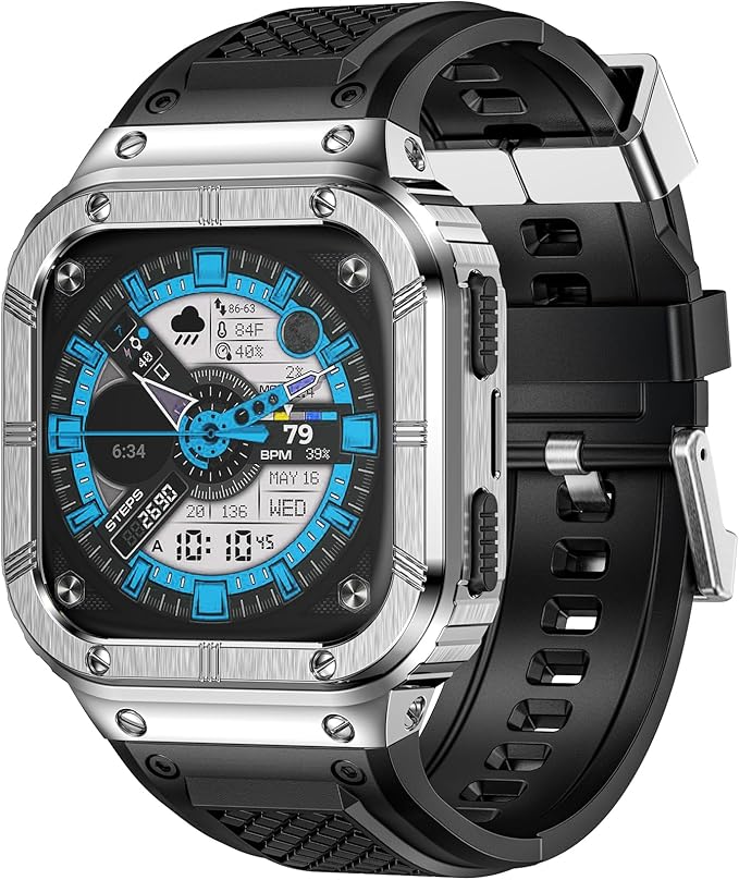 MioHHR Stainless Steel Case and Band Compatible by ProfessionalStainlessSteelWatchBandCase