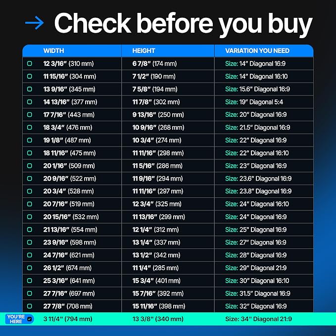 VINTEZ 34 Inch 21:9 Privacy Screen - Image 5