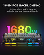 GravaStar Mercury K1 75% Wireless Mechanical Gaming Keyboard, Aluminum Alloy - Image 6