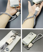 Handmade Cowhide Leather Phone Wrist Strap, Universal Adjustable Key Lanyard - Image 2