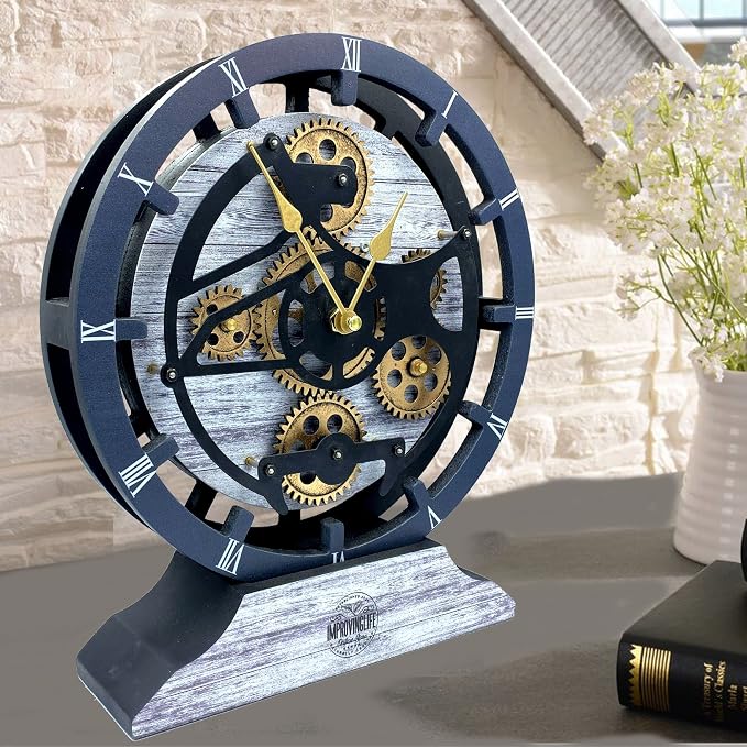 The Gears Clock Desk Clock 10 inches - Image 5