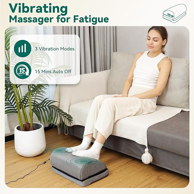 Snailax Heated Foot Rest Under Desk at Work, Ergonomic Footrest - Image 2