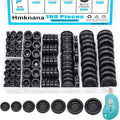Rubber Grommet Kit Closed Firewall Grommet 7 Sizes 7/25" 3/8" 1/2" 5/8" 3/4" by Hmknana