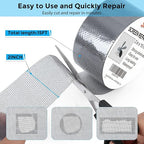 Grey Window Screen Repair Tape, 2IN X 15FT Screen Repair Kit - Image 2