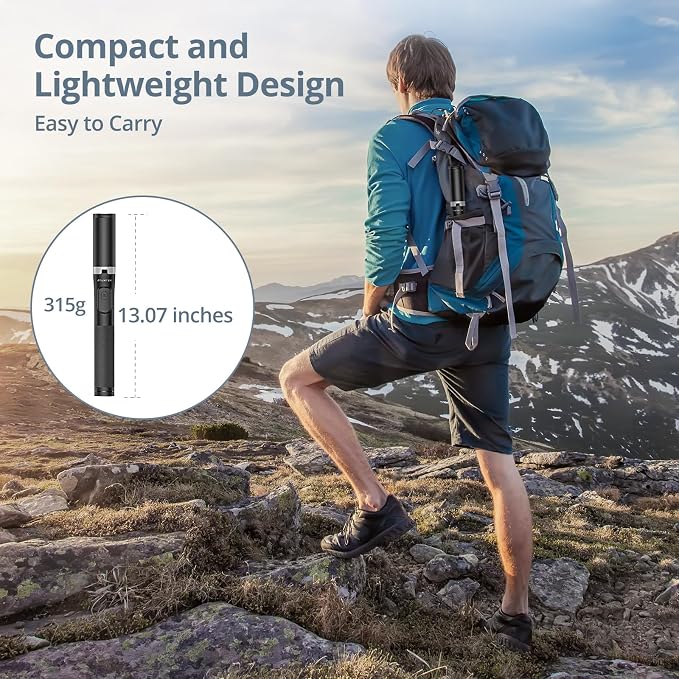 ATUMTEK 63"" Phone Tripod, Extendable Selfie Stick Tripod - Image 7