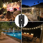 Minoston Outdoor Timer Outlet Waterproof 2 Pack, Dusk to Dawn Photocell Light - Image 7