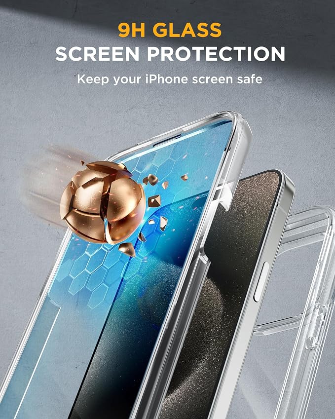 Miracase for iPhone 15 Pro Case, Full-Body Clear Bumper Phone case - Image 4