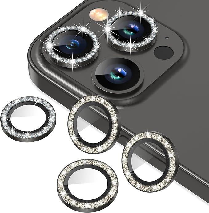 AGVEE 3+3 6 Pack for iPhone 12 Pro Max 6.7" Camera Lens Cover Protector by AGVEE