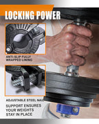 MAXRICH T Barbell Clamp 1 inch Multiple Sizes & Adjustable Weight Clips - Image 3