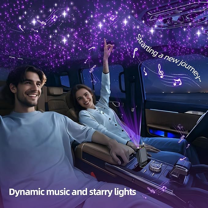 Retractable Car Charger with Starlight, Max 120W USB C Car Charger Adapter - Image 2
