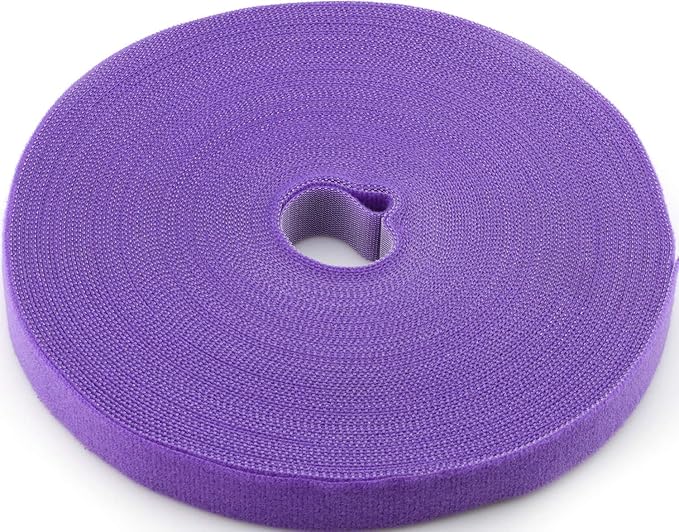 Reusable Fastening Tape Cable Ties 3/4 Inch Double Side Hook Roll by SAISN