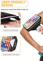 Running Armband with Earphone Bag Cell Phone Armband - Image 2