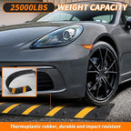 Heavy Duty Speed Bumps for Driveway, 39.4" 2 Pack Rubber Speed Bumps, 2 Channel - Image 4
