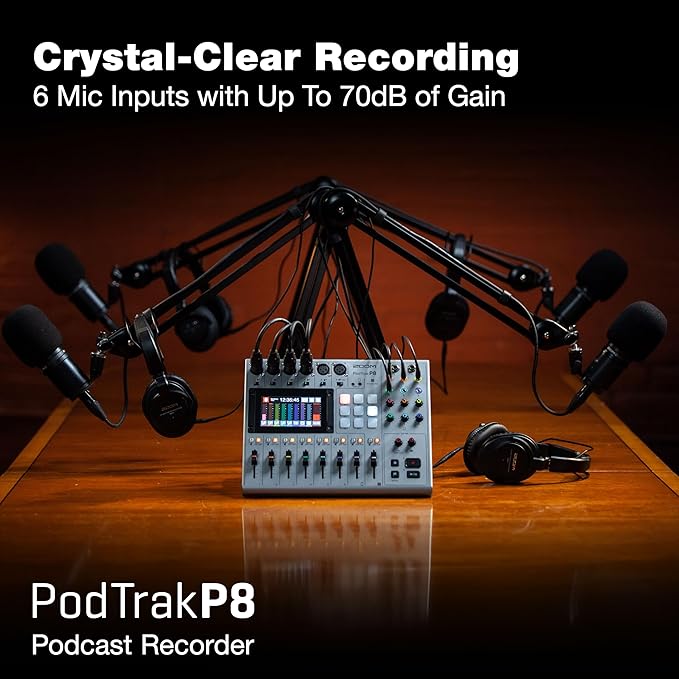 Zoom PodTrak P8 Podcast Recorder - Image 4