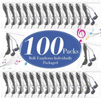 Kanayu 100 Pack Wired Earbuds Bulk - Image 2