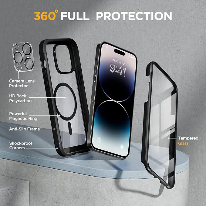 Miracase Glass Series Designed for iPhone 14 Pro Max Case 6.7 Inch, Upgrade - Image 2