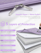 HYZUO 17-17.3 Inch Laptop Sleeve Bag Briefcase - Image 5