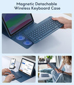 CHESONA Keyboard Case for iPad 11th/10th Generation, Detachable Wireless - Image 4