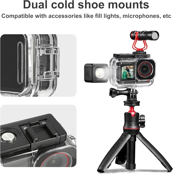 FitStill 164FT/50M Waterproof Case&3 Filters&Floating Hand Grip Stick Set - Image 8
