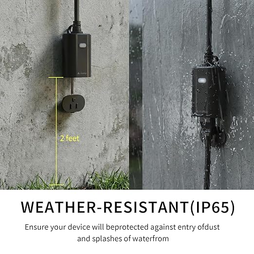 Minoston Outdoor Smart Plug, Matter Smart Plug, Smart Home Wi-Fi Outlet IP65 - Image 4