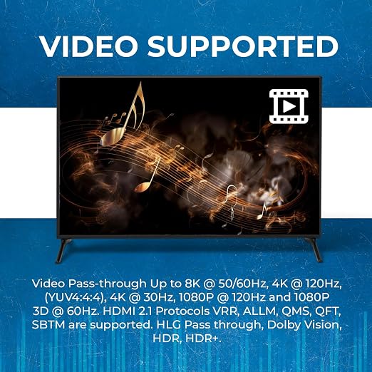 OREI 8K Audio Extractor HDMI UltraHD 4K @ 120Hz 48G HDMI 2.1 Audio Converter - Image 7