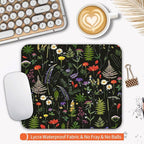 Square Mouse Pad Flowers, Personalized Premium-Textured Custom Mouse Mat Design - Image 3