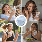Magnetic Phone Ring Grip Holder, Silicone Finger Loop Grip, Compatible - Image 2
