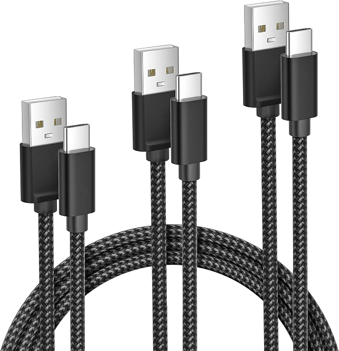 Elebase for Airpods 4 USB C Charger Cable 3 Pack 1.5/3.3/6.6FT, Type C Charging by Elebase