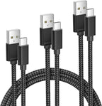 Elebase for Airpods 4 USB C Charger Cable 3 Pack 1.5/3.3/6.6FT, Type C Charging by Elebase